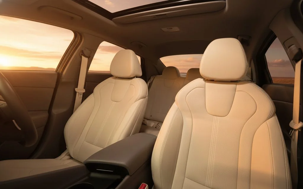 Hyundai Elantra 2023 leather seats and cabin