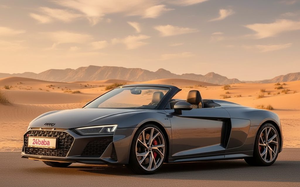 Audi R8 2022 Grey side profile