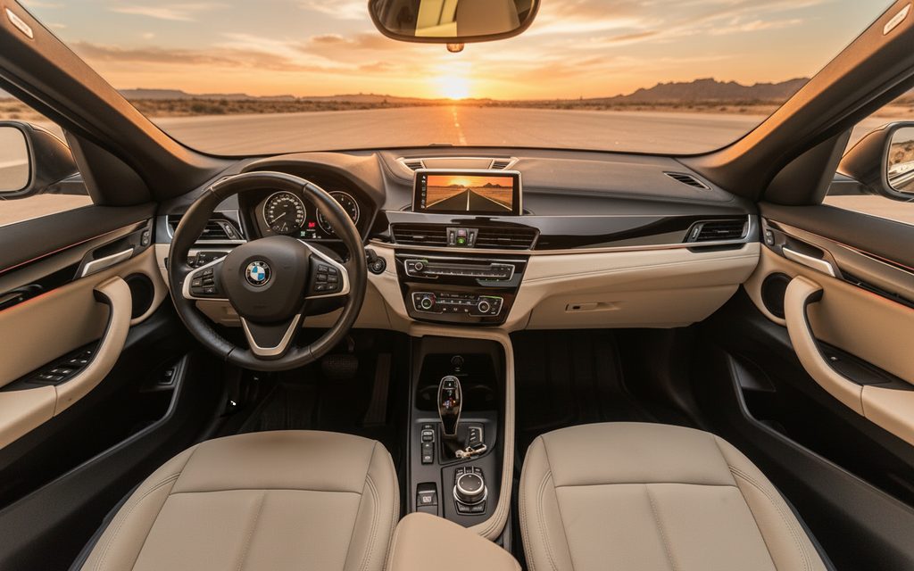 Bmw X1 2022 dashboard and infotainment