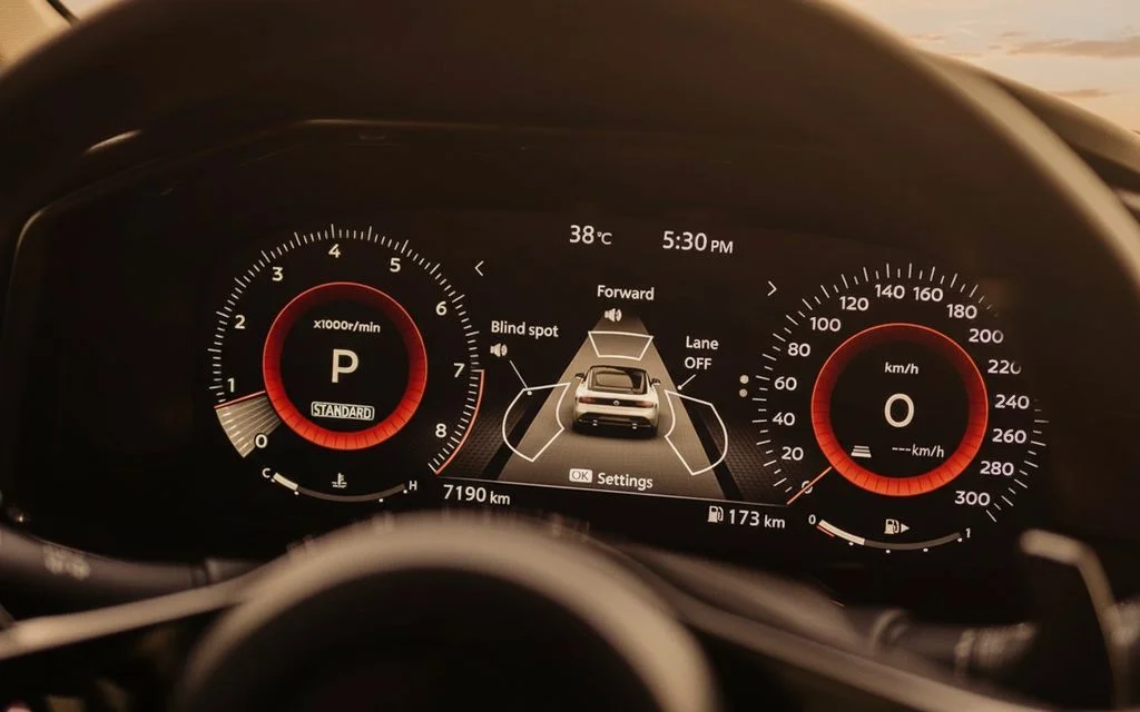 Nissan 370Z 2023 interior view showing trim