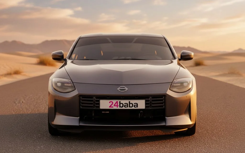 Nissan 370Z 2023 Grey front view with headlights