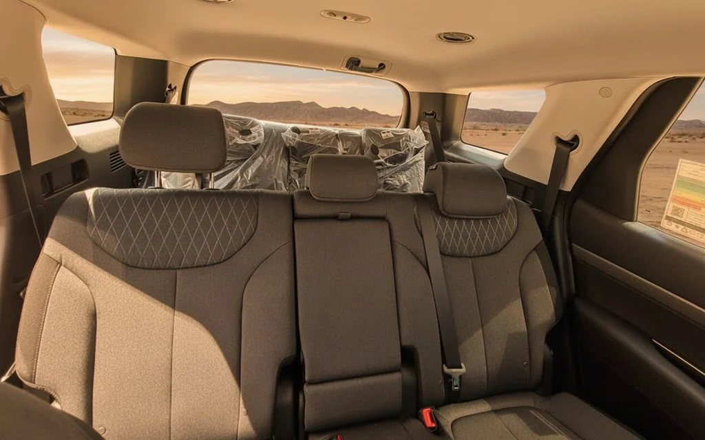 Hyundai Palisade 2022 leather seats and cabin – rental in Dubai