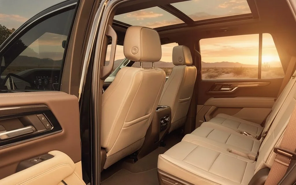 Gmc Yukon 2025 leather seats and cabin