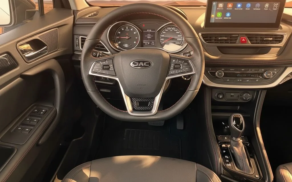 Jac S3 2025 interior view showing trim