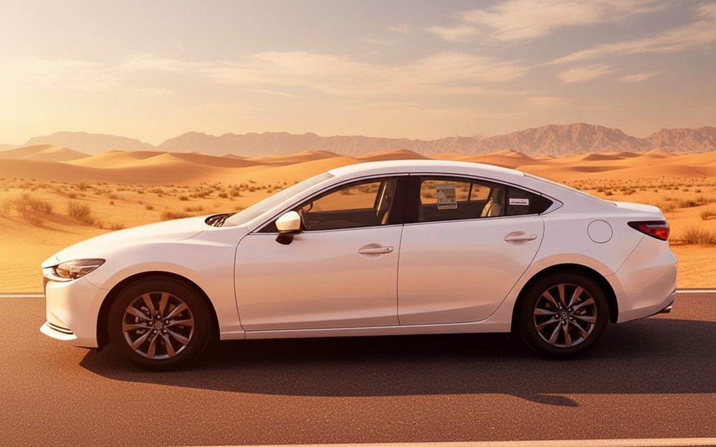 Mazda 6 2025 White side profile