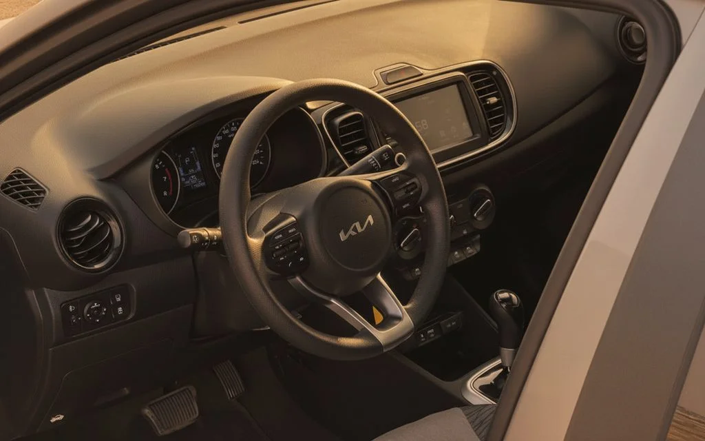 Kia Pegas 2023 interior view showing trim =