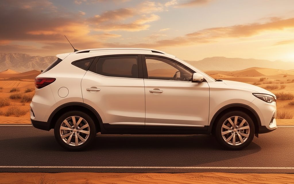 Mg Zs 2023 White side profile