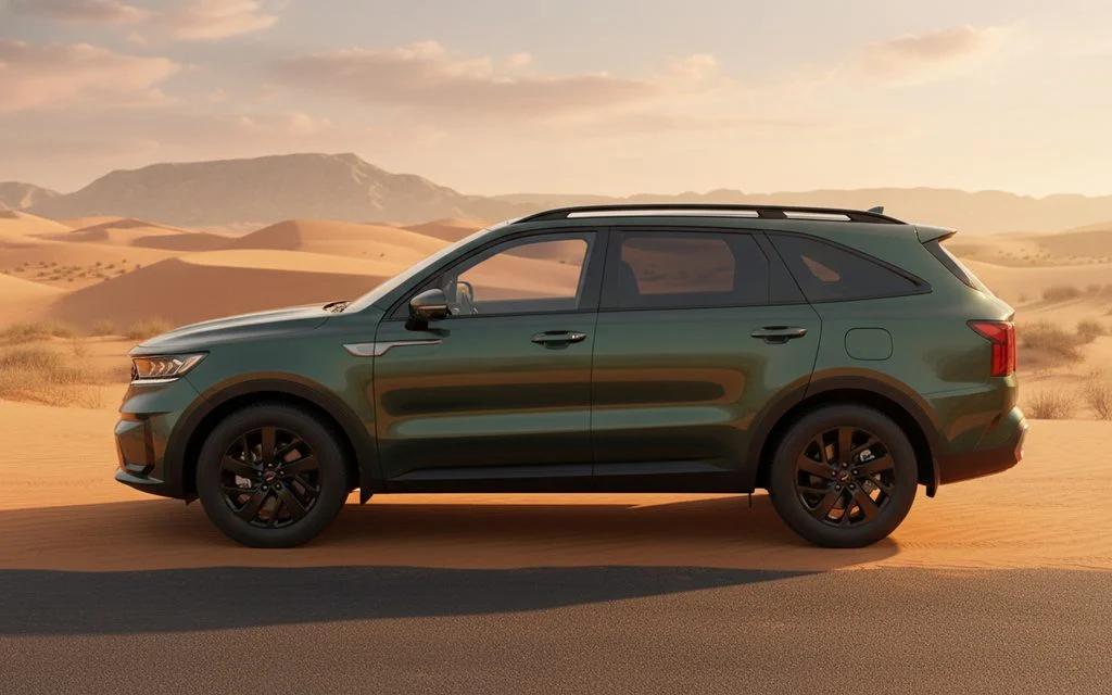 Kia Sorento 2024 Green side profile