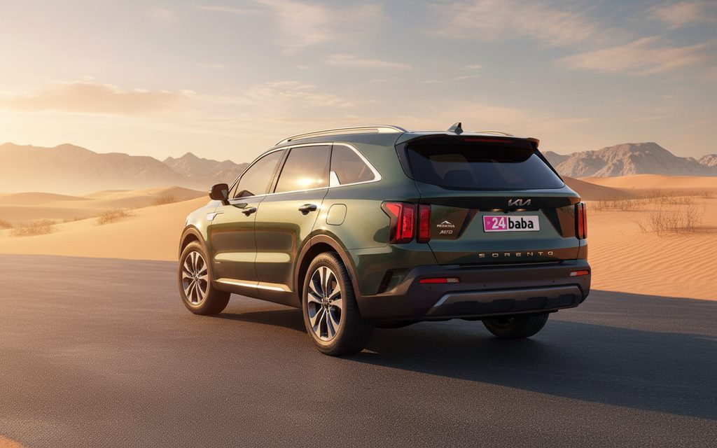 Kia Sorento 2024 Green rear view showing taillights