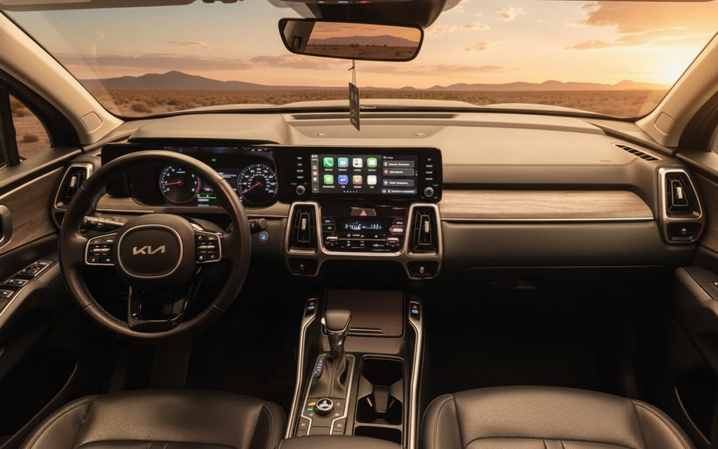 Kia Sorento 2024 interior view showing trim