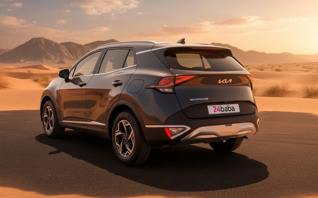 Kia Sportage 2023 Grey rear view showing taillights