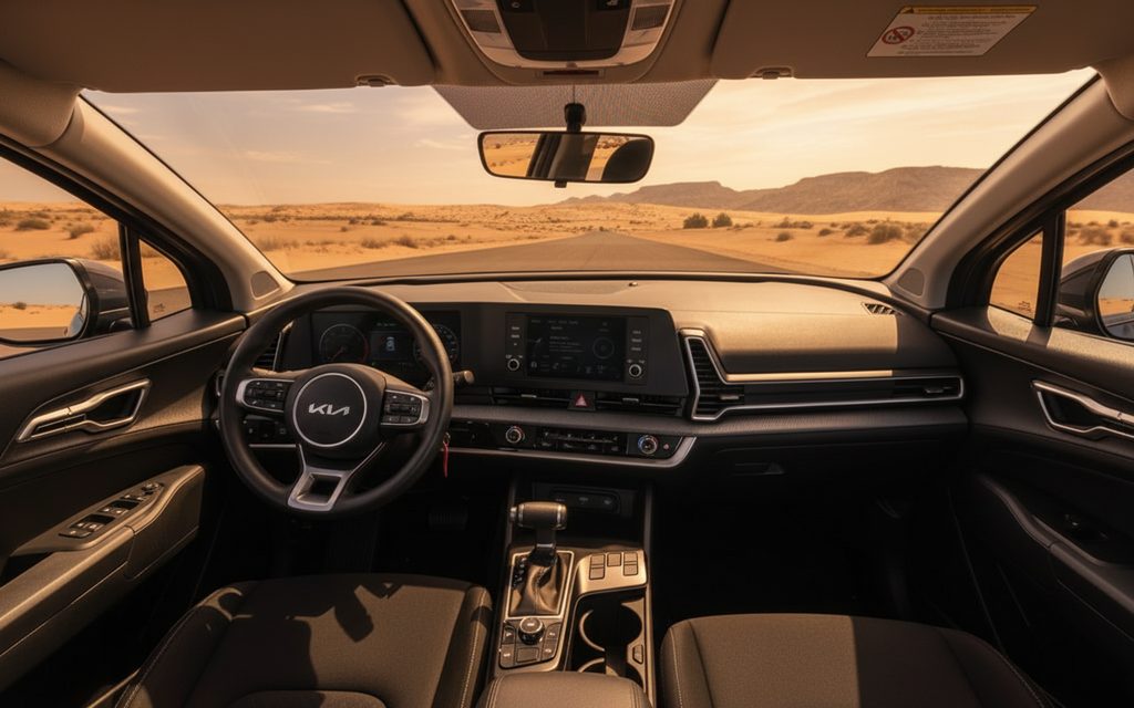 Kia Sportage 2023 interior view showing trim