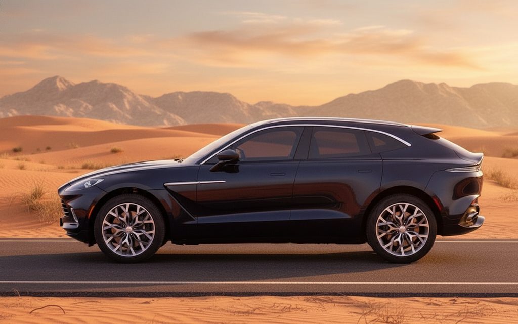 Aston Martin Dbx 2024 Blue side profile