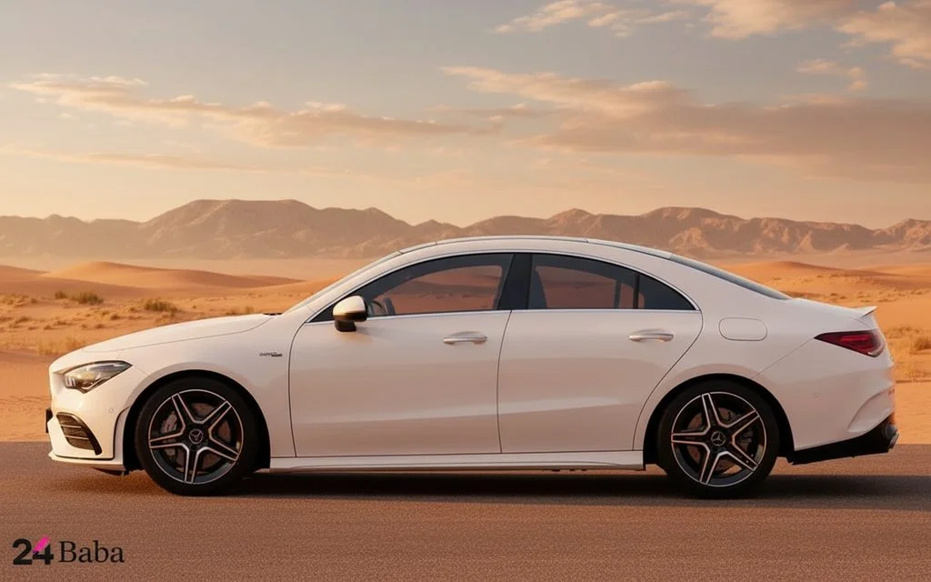 Mercedes Cla35 2023 White side profile