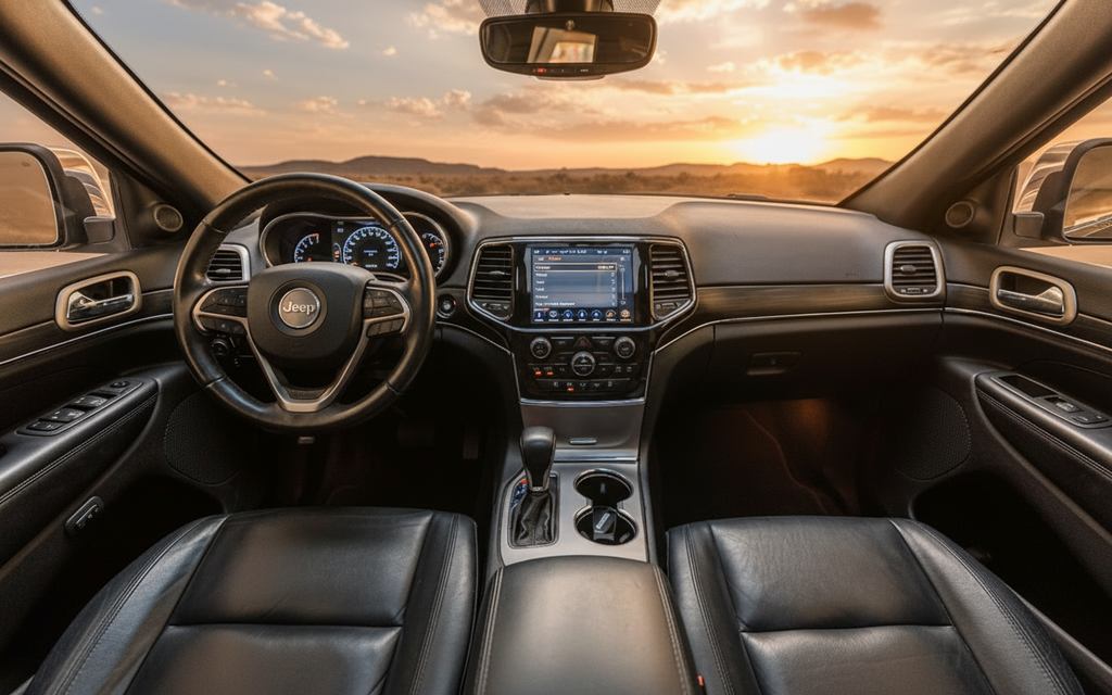 Jeep GrandCherokee 2020 interior view showing trim