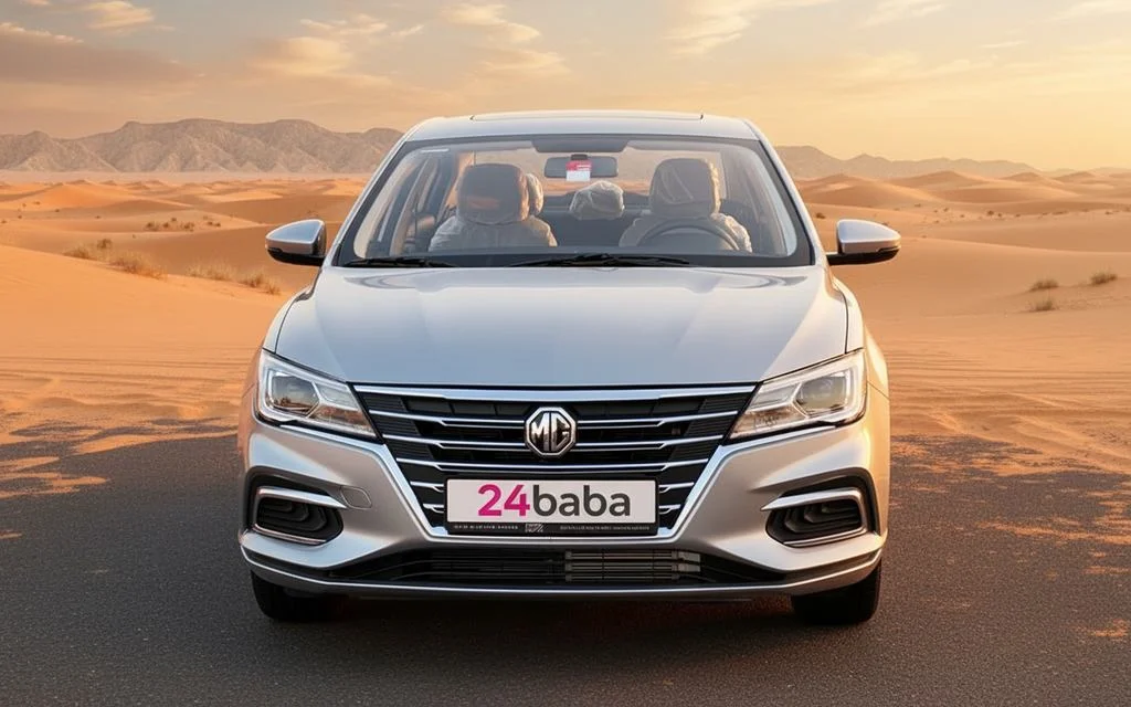 Mg 5 2023 Silver front view with headlights