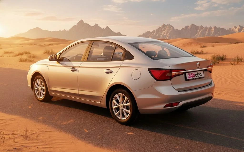 Mg 5 2023 Silver rear view showing taillights