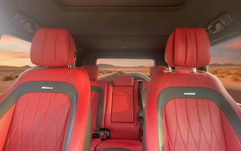 Mercedes G63 2020 leather seats and cabin
