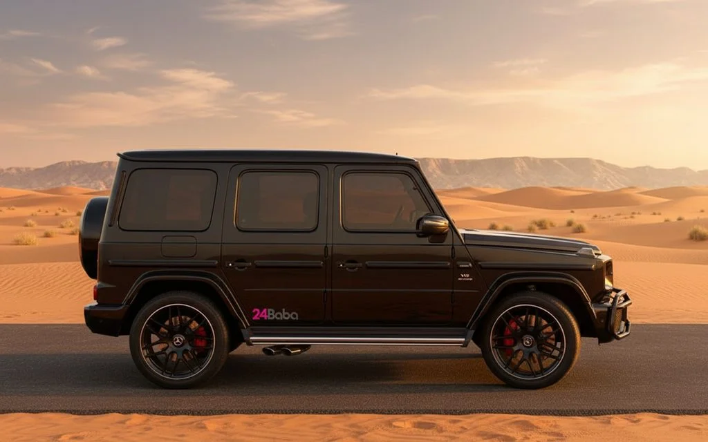 Mercedes G63 2020 Black side profile