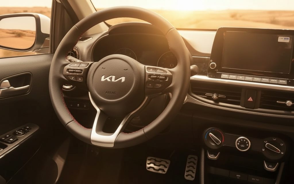 Kia Picanto 2024 interior view showing trim