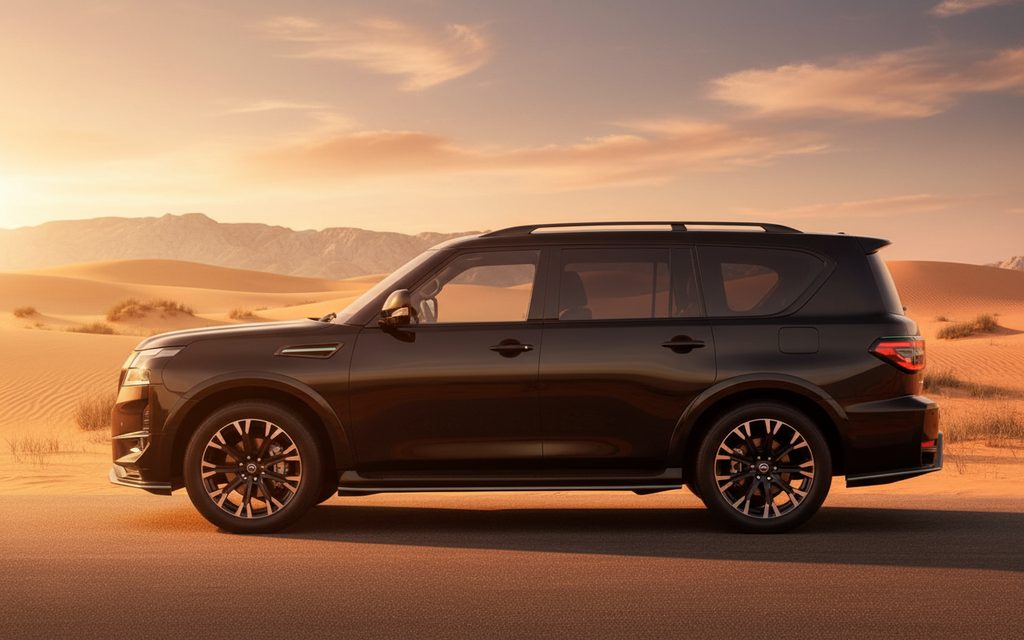 Nissan Patrol 2021 Black side profile