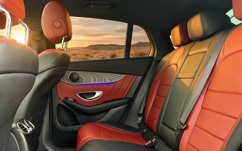 Mercedes Glc200 2023 leather seats and cabin