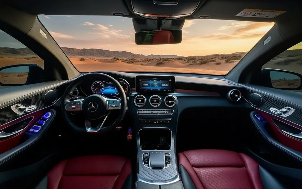 Mercedes Glc200 2023 dashboard and infotainment