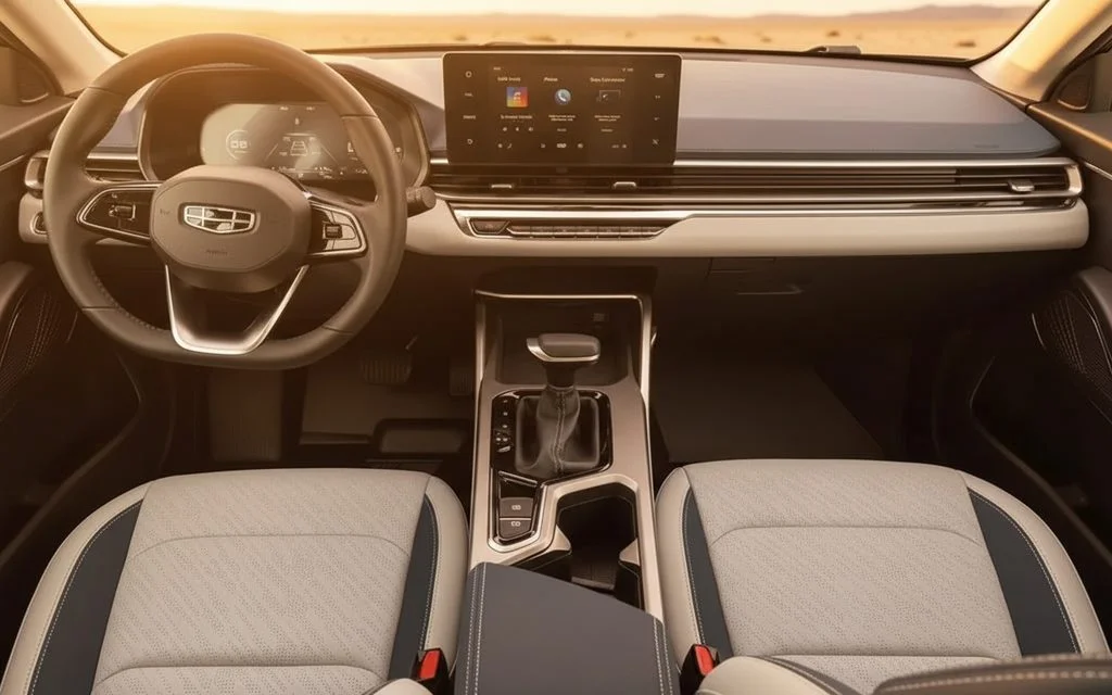 Geely Emgrand 2023 interior view showing trim