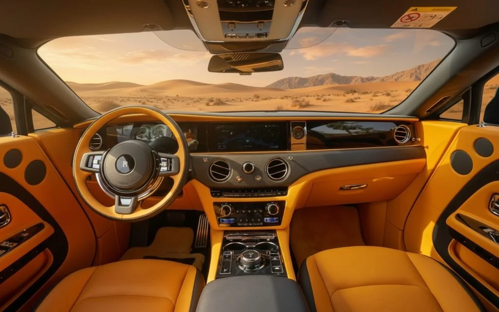 RollsRoyce Spectre 2024 dashboard and infotainment – rental in Dubai