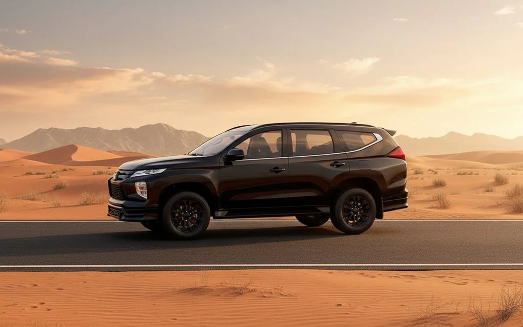 Mitsubishi Montero 2023 Black side profile