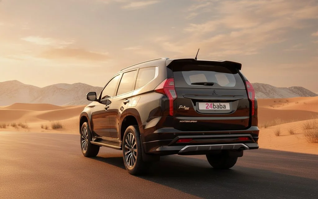 Mitsubishi Montero 2023 Black rear view showing taillights