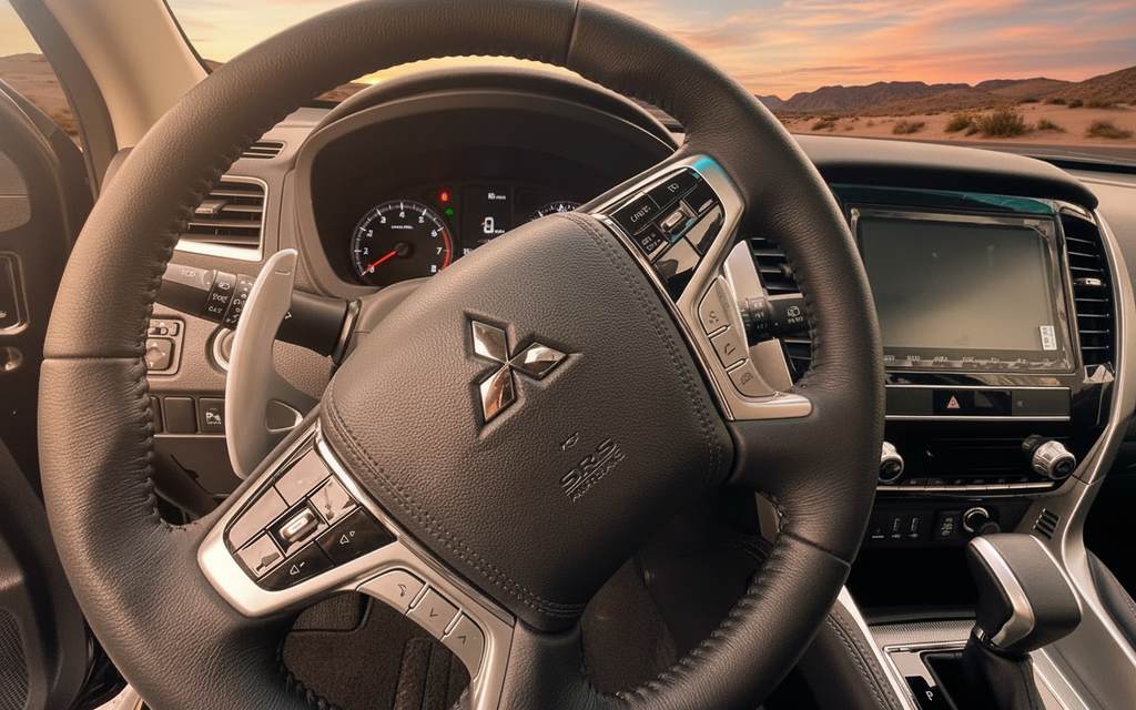 Mitsubishi Montero 2023 interior view showing trim