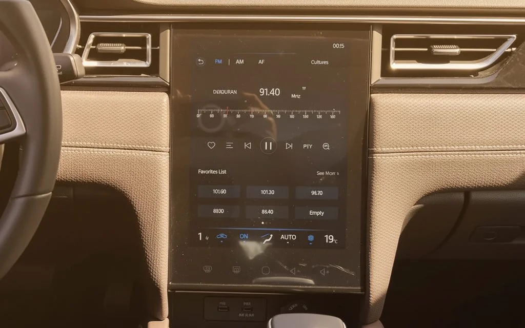 Jac J7 2026 dashboard and infotainment