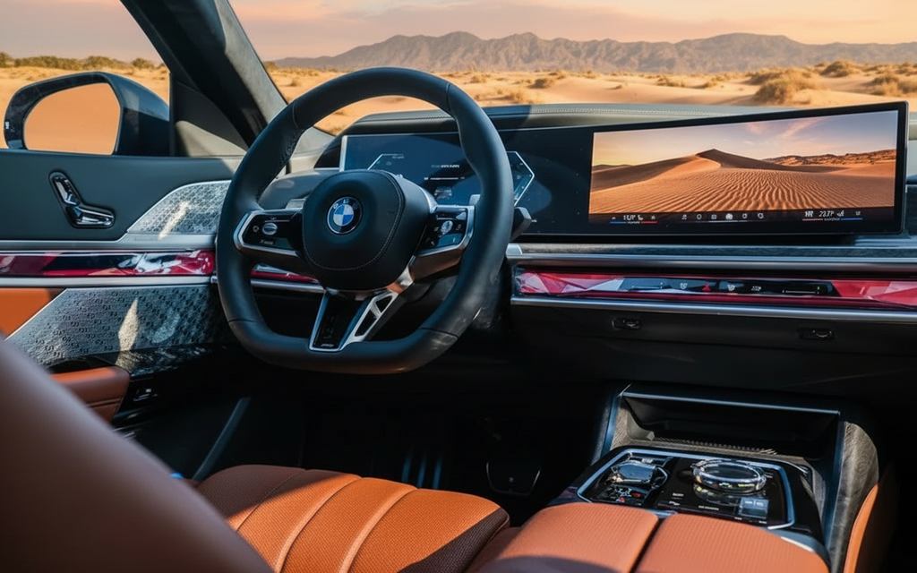 Bmw 740 2024 dashboard and infotainment