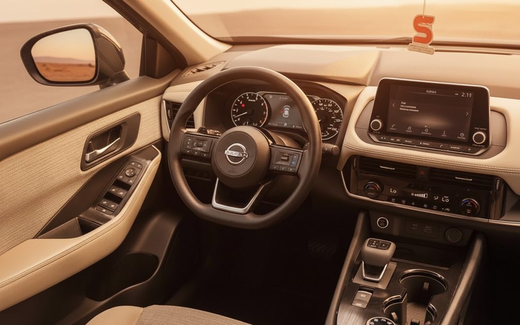 Nissan Rogue 2023 interior view showing trim
