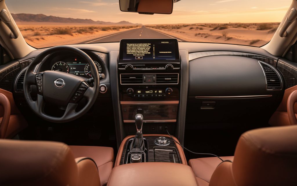 Nissan Patrol 2024 interior view showing trim