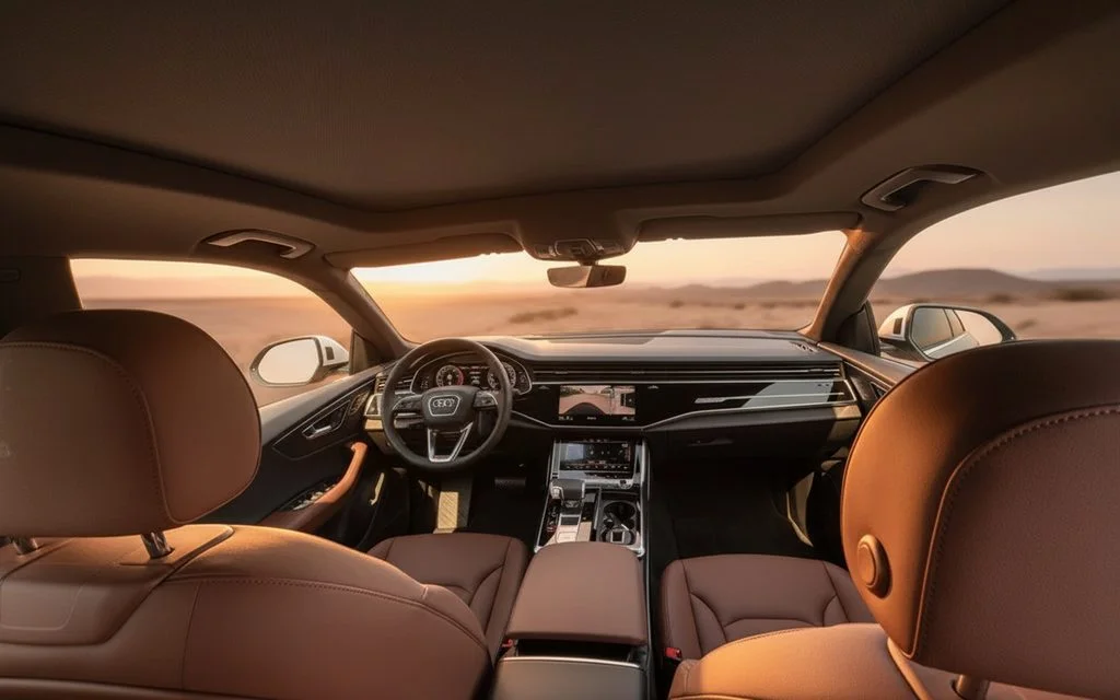 Audi Q8 2021 dashboard and infotainment