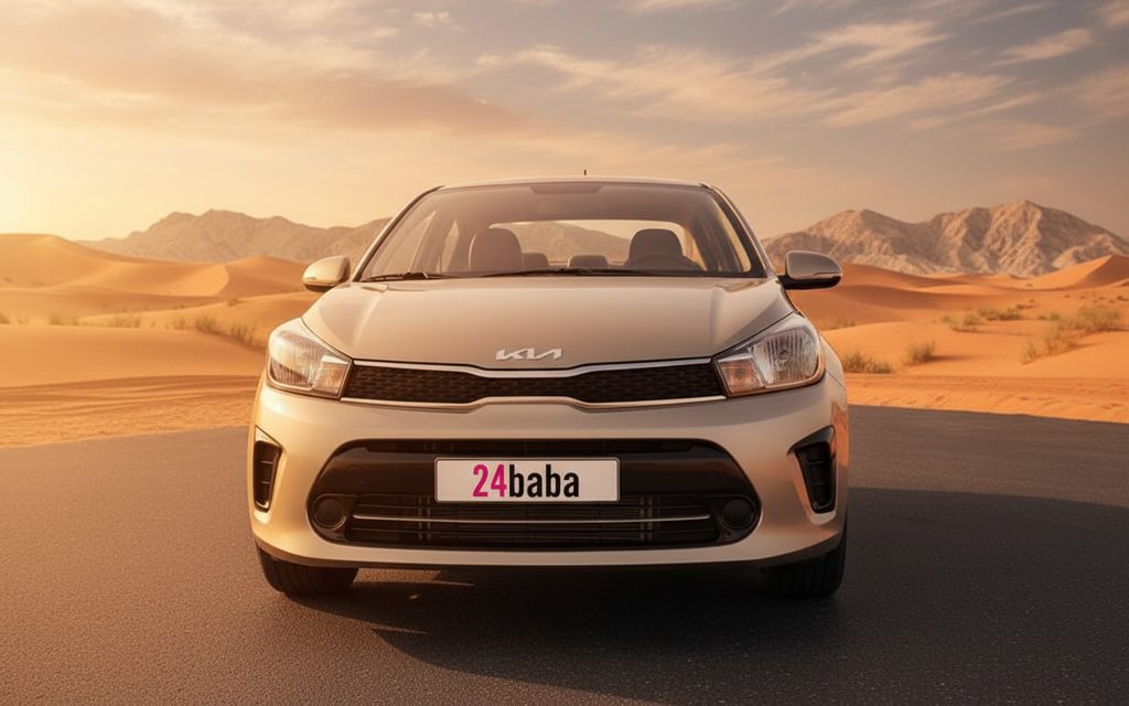 Kia Pegas 2022 Grey front view with headlights