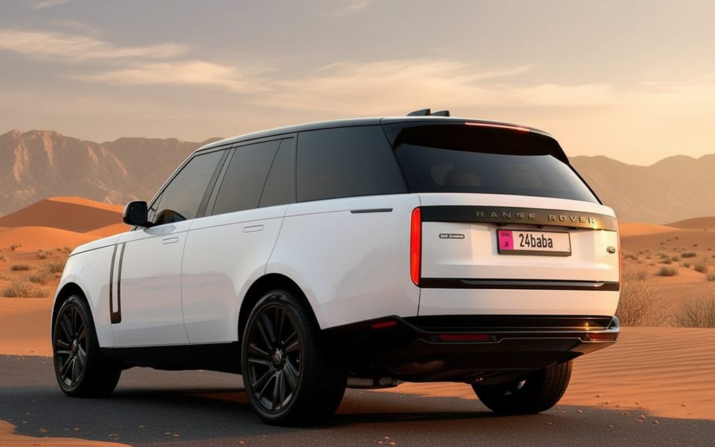 LandRover RangeRoverVogue 2023 White rear view showing taillights