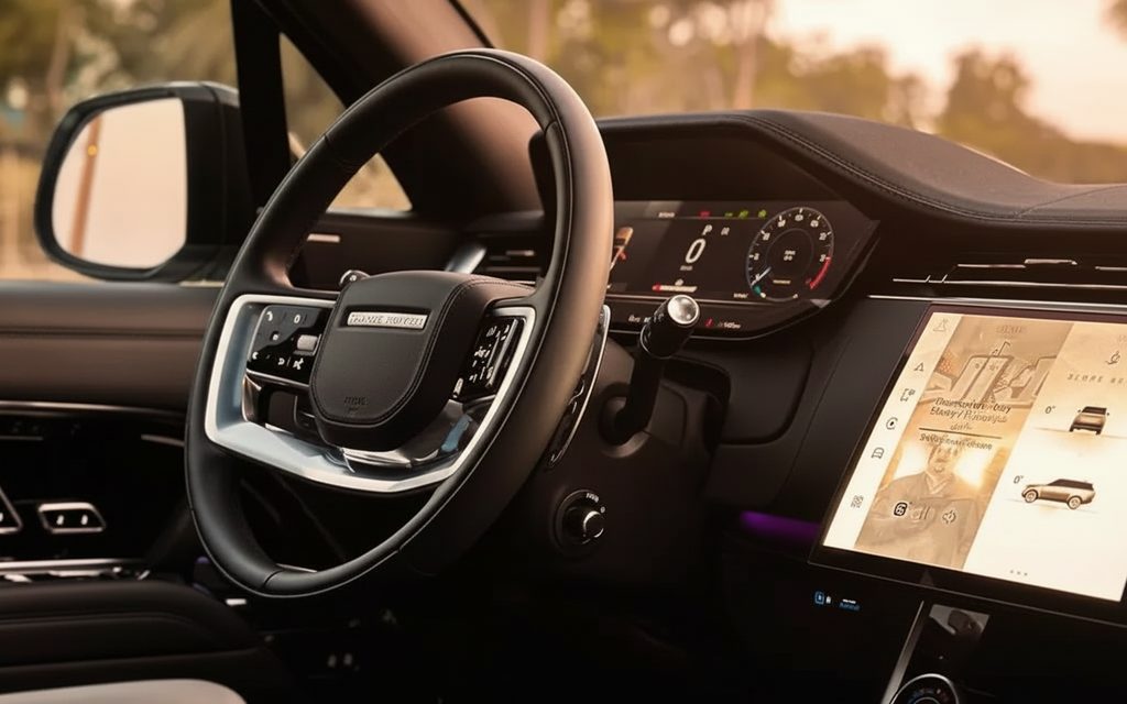 LandRover RangeRoverVogue 2023 dashboard and infotainment – rental in Dubai