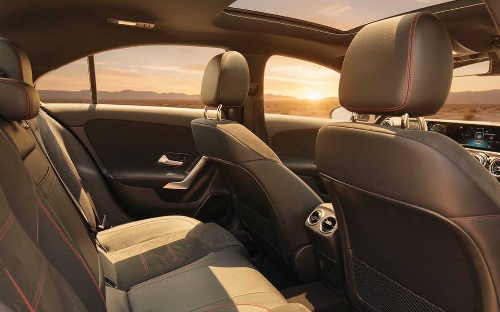 Mercedes A220 2021 leather seats and cabin