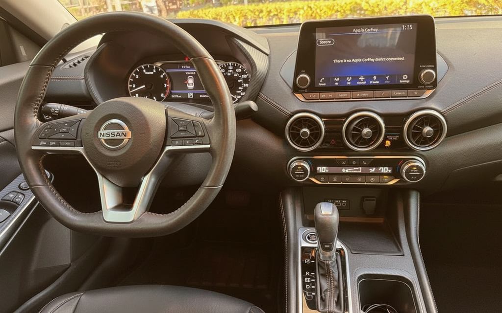 Nissan Sentra 2021 interior view showing trim