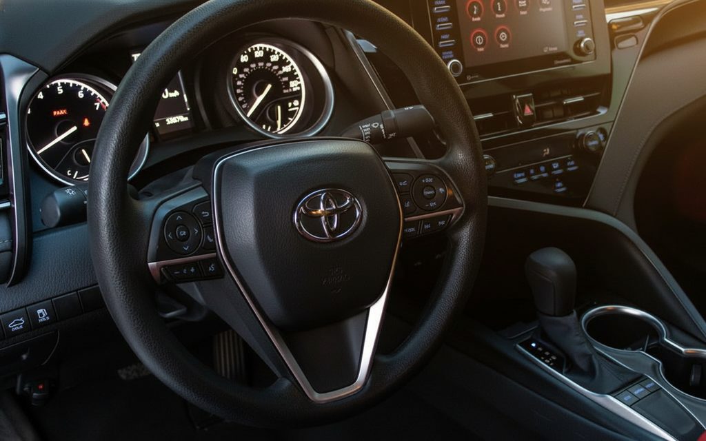 Toyota Camry 2024 interior view showing trim