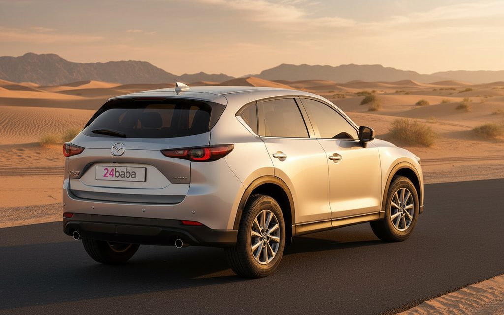 Mazda Cx 5 2024 Silver rear view showing taillights