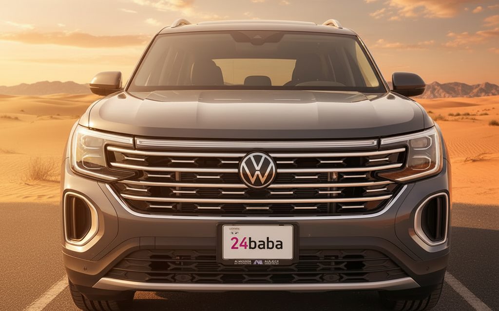 Volkswagen Teramont 2024 Grey front view with headlights