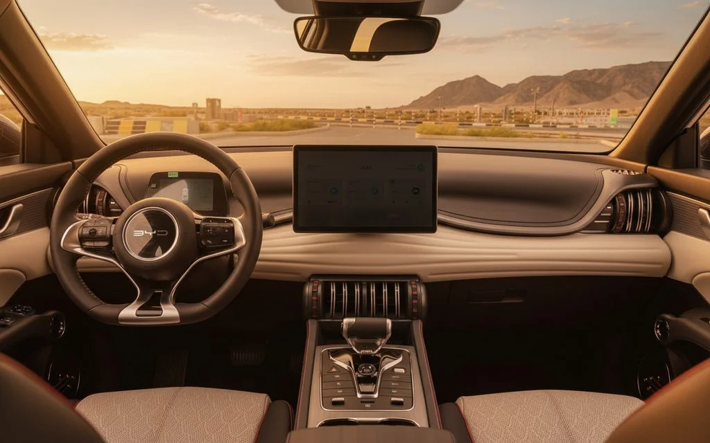 Byd Atto3 2023 dashboard and infotainment