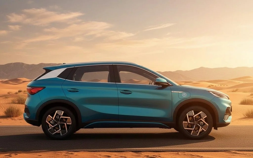 Byd Atto3 2023 Blue side profile