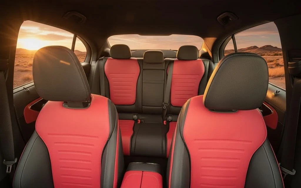 Mercedes C200 2023 leather seats and cabin