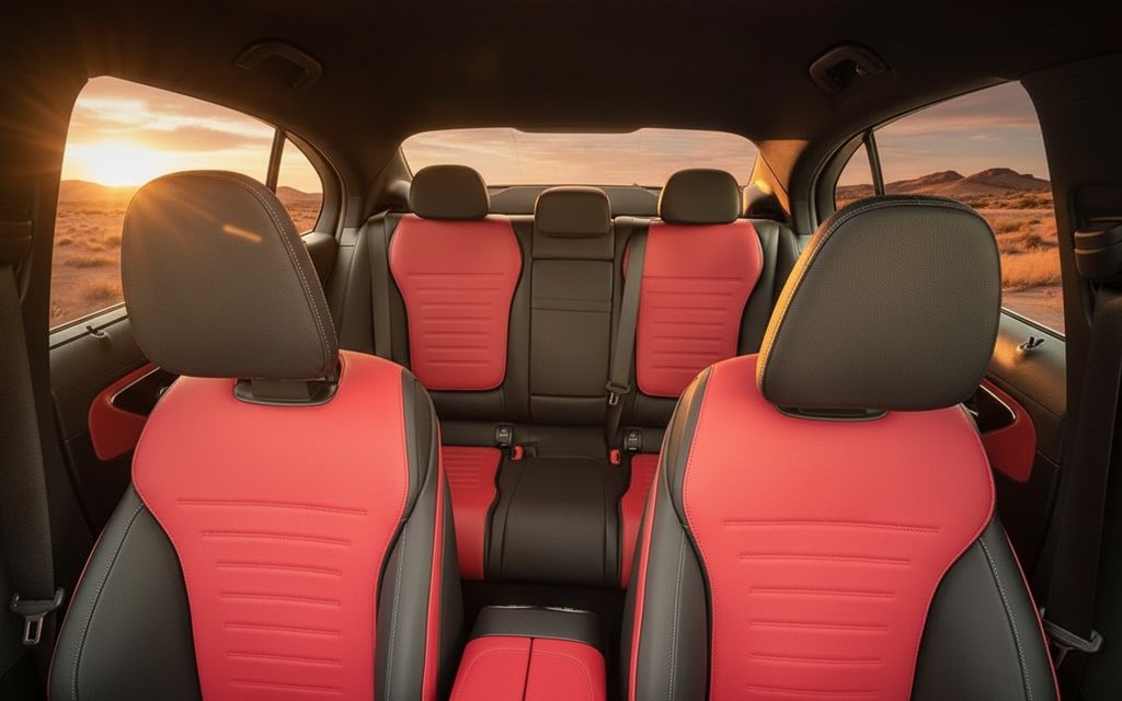 Mercedes C200 2023 leather seats and cabin