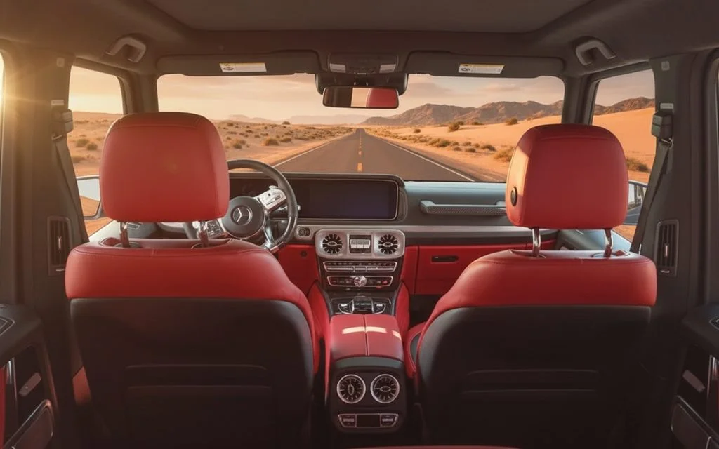 Mercedes G63 2022 leather seats and cabin